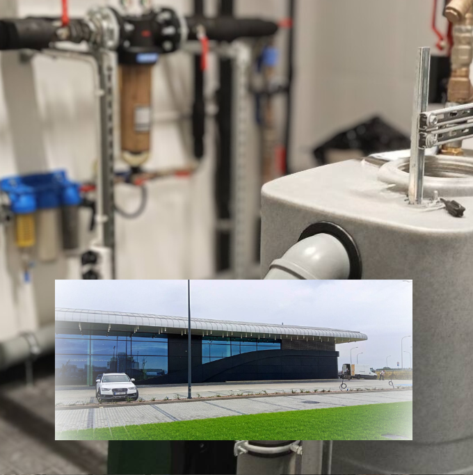 centrala deszczowa wykorzystanie wody deszczowej salon samochodowy Mercedes-Benz Duda-Cars Lasocice