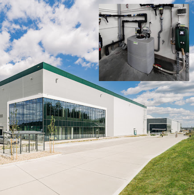 Centrala deszczowa wykorzystanie wody deszczowej magazyn Prologis Park Łódź