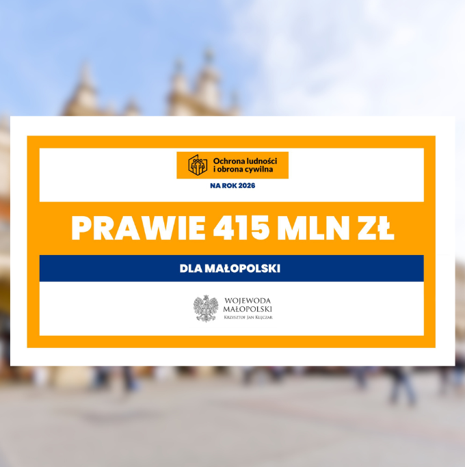 26.02.2025 - Nabory w ramach Programu Ochrony Ludności i Obrony Cywilnej na lata 2025–2026 w Małopolsce