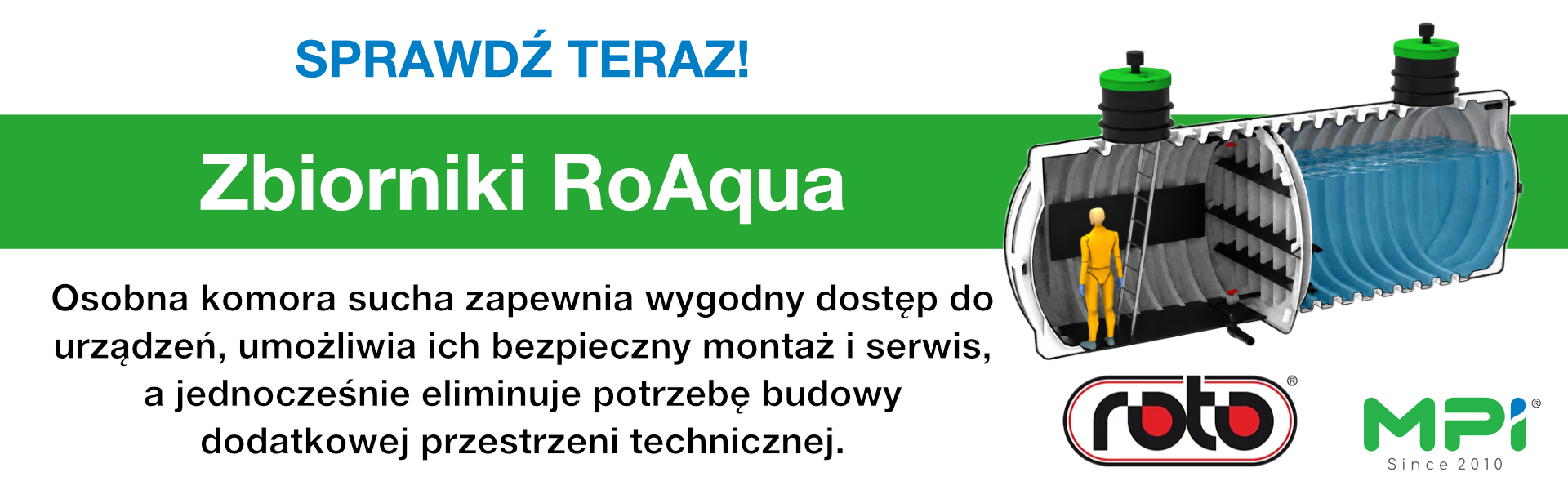 Zbiornik podziemny z komorą suchą RoAqua
